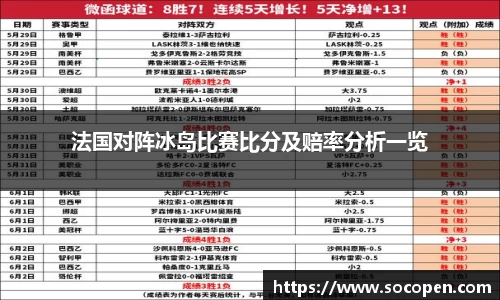 法国对阵冰岛比赛比分及赔率分析一览
